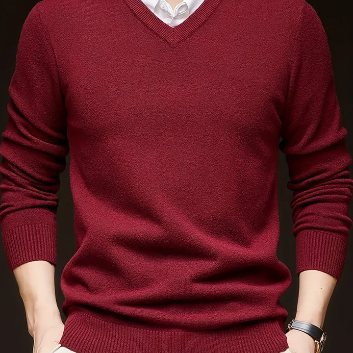 Hugh | Refined V-Neck Jumper