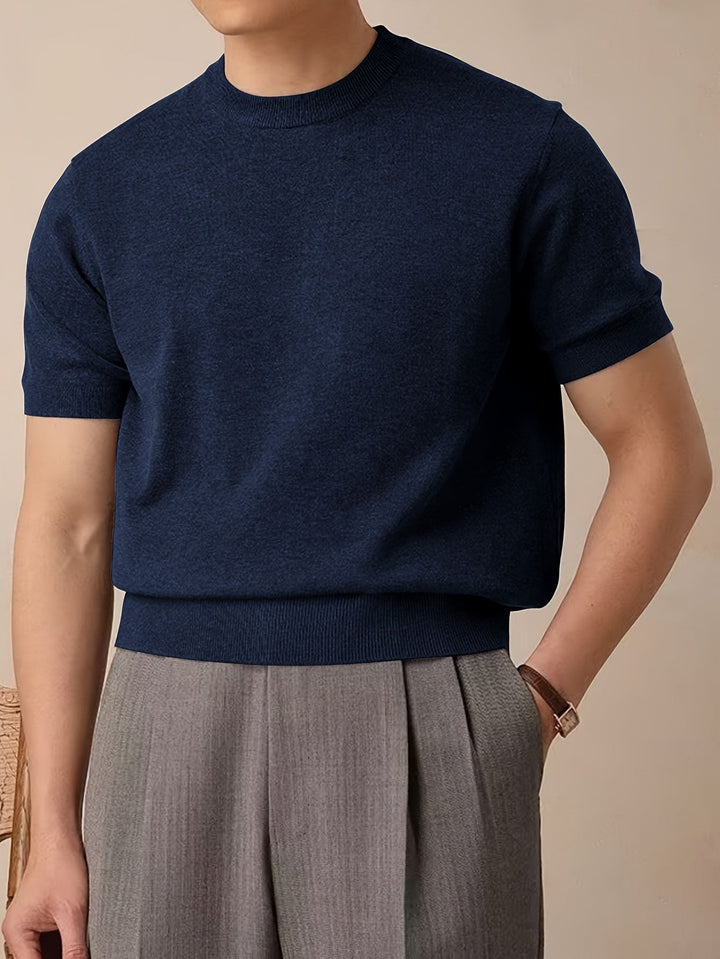 Reid | Refined Short-Sleeve Knit Top