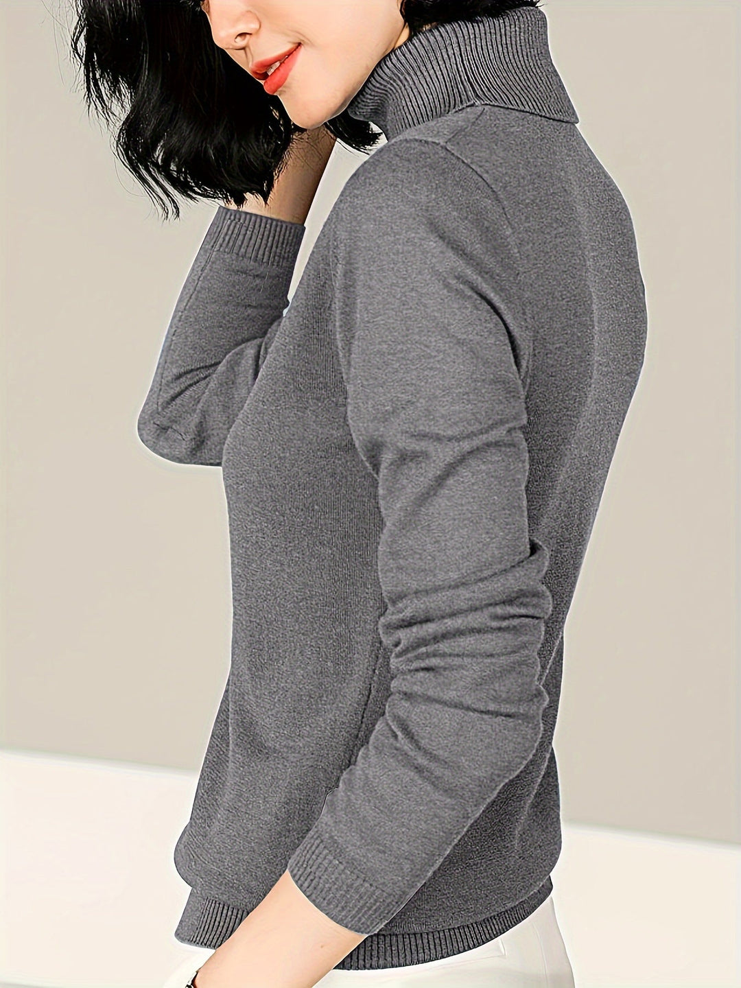 Maribel | Refined Mock Neck Jumper