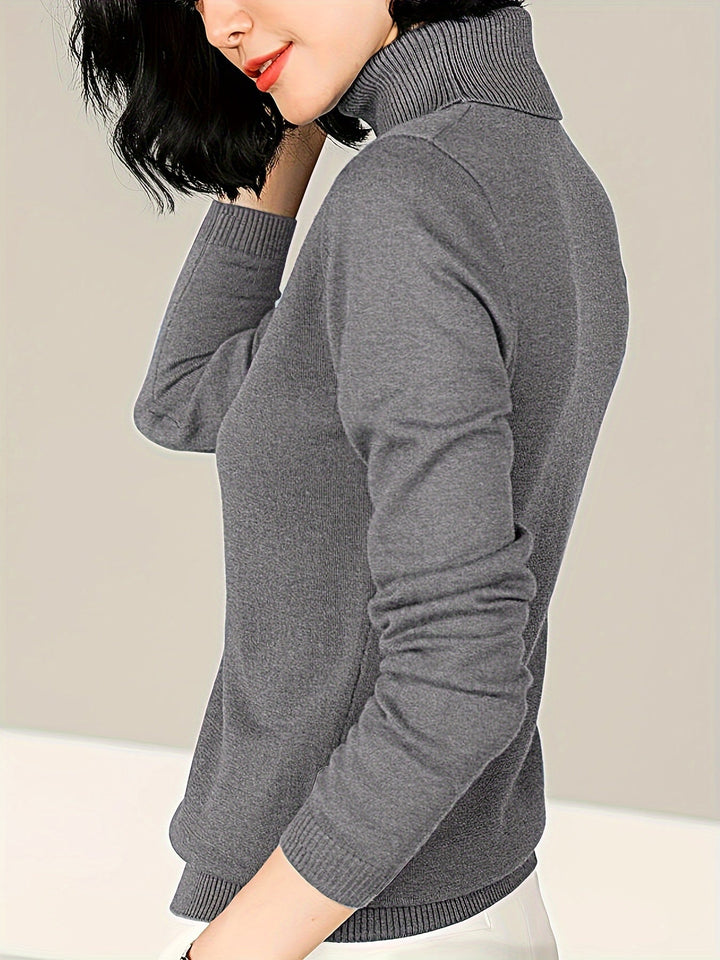 Maribel | Refined Mock Neck Jumper