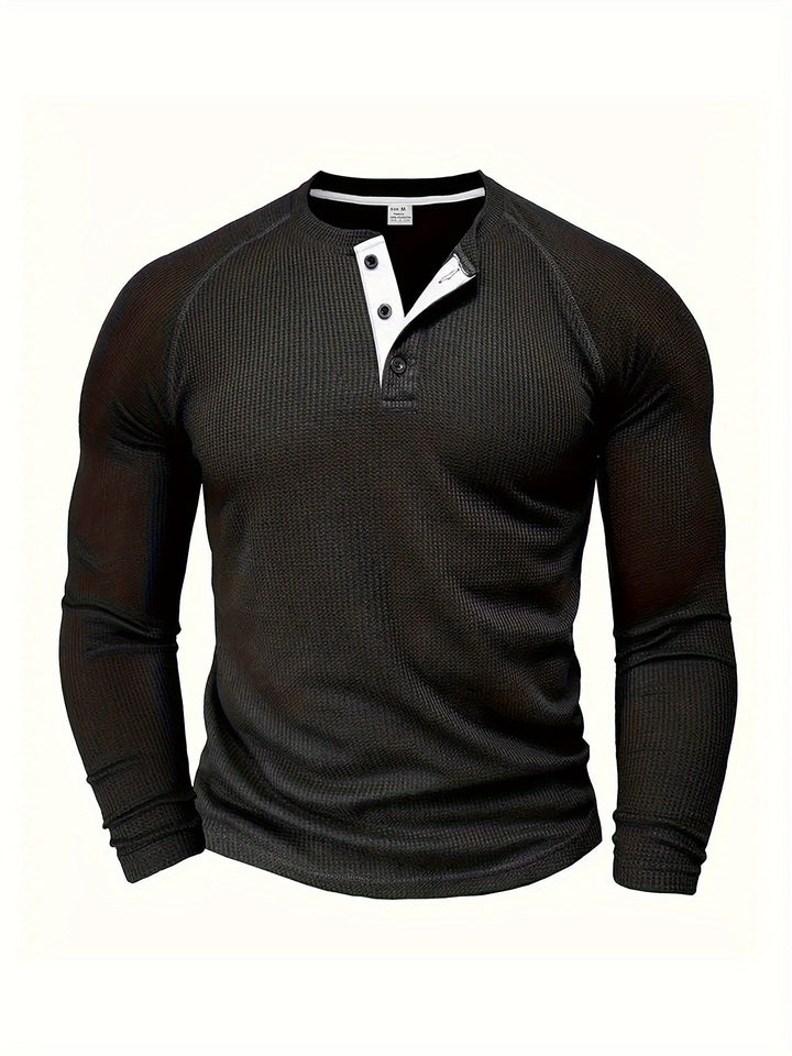 Graham | Classic Button Henley Shirt