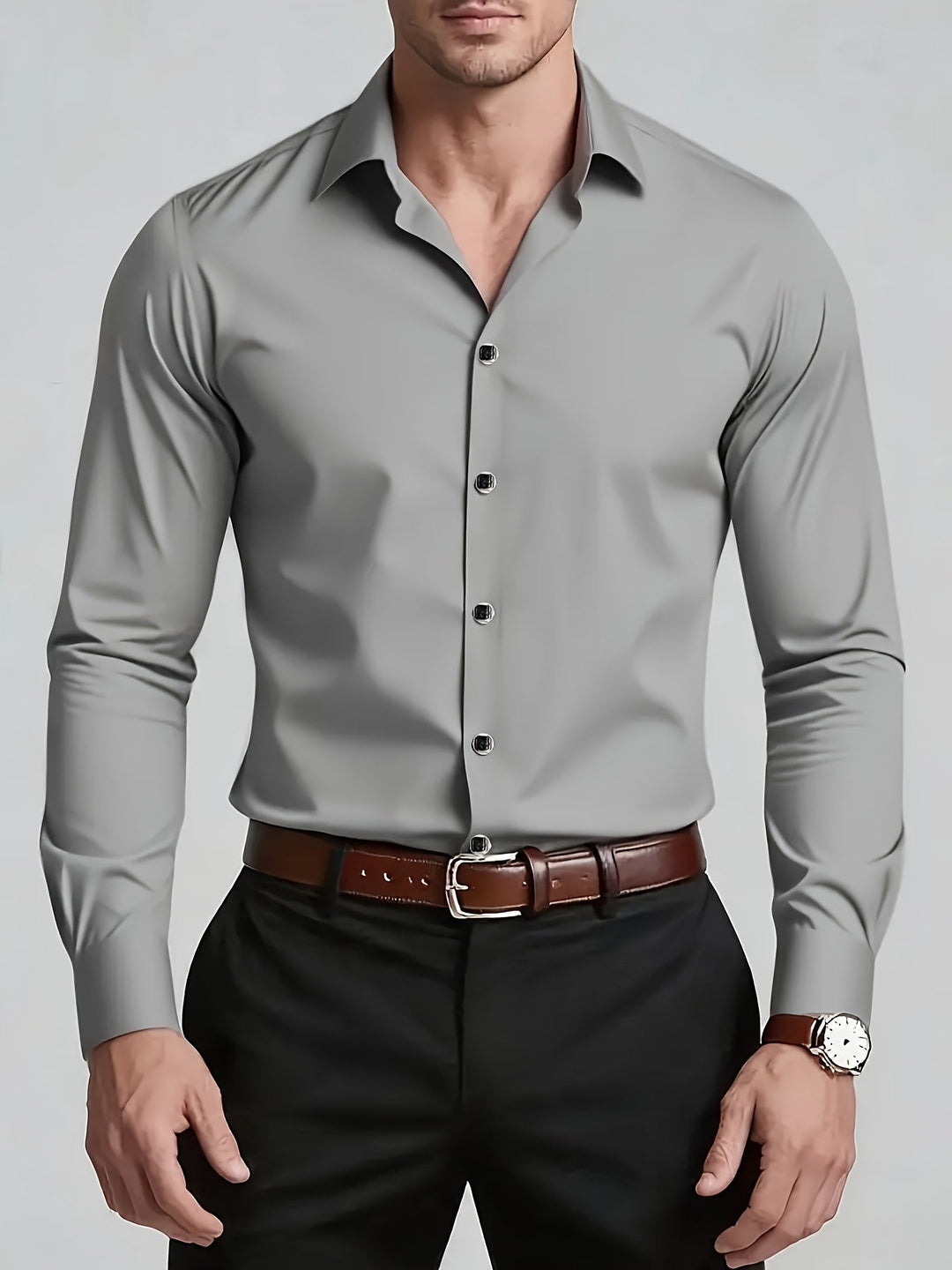 Graham | Tailored Long-Sleeve Button-Up Shirt