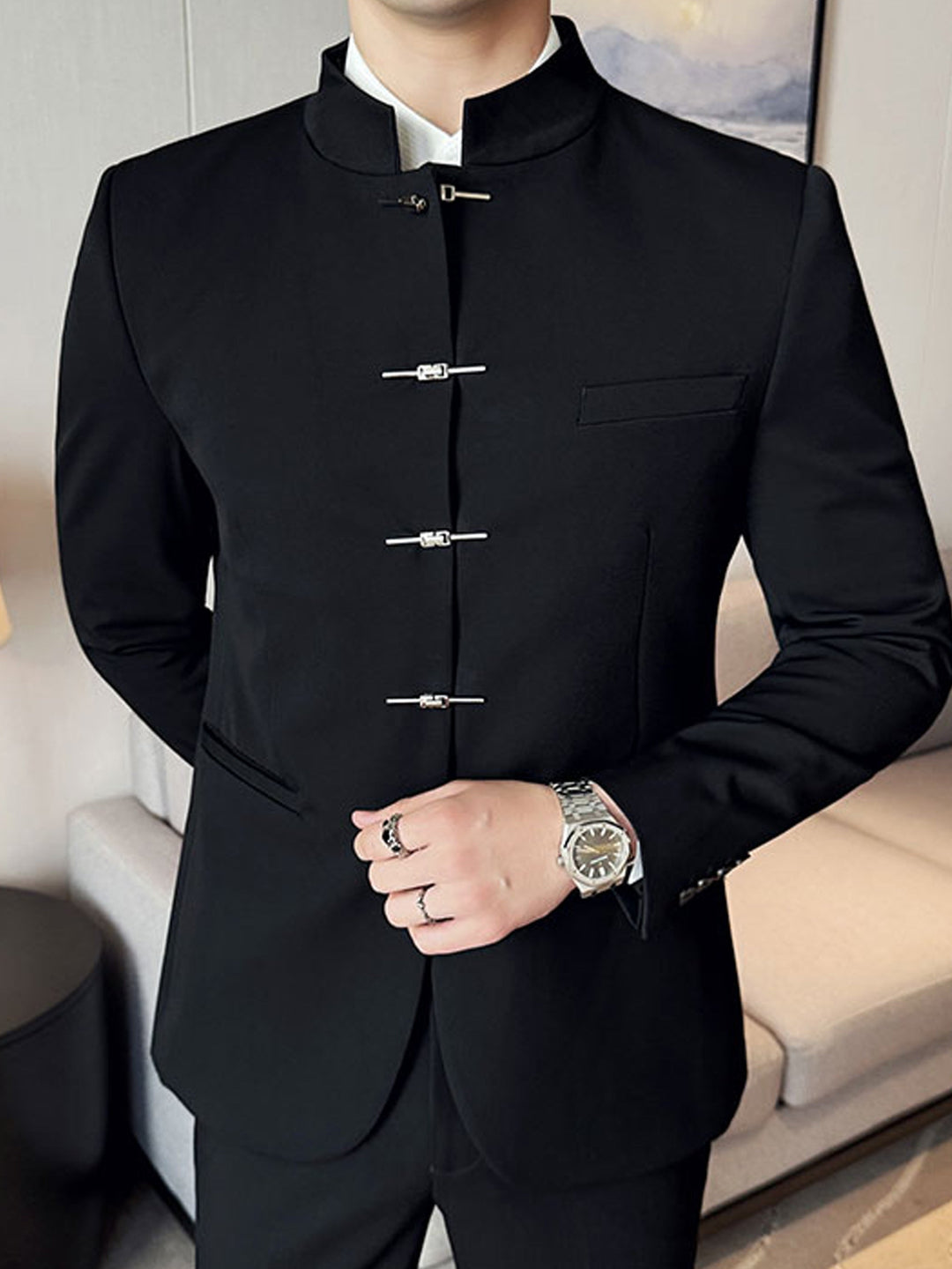 Reginald | Stand Collar Jacket
