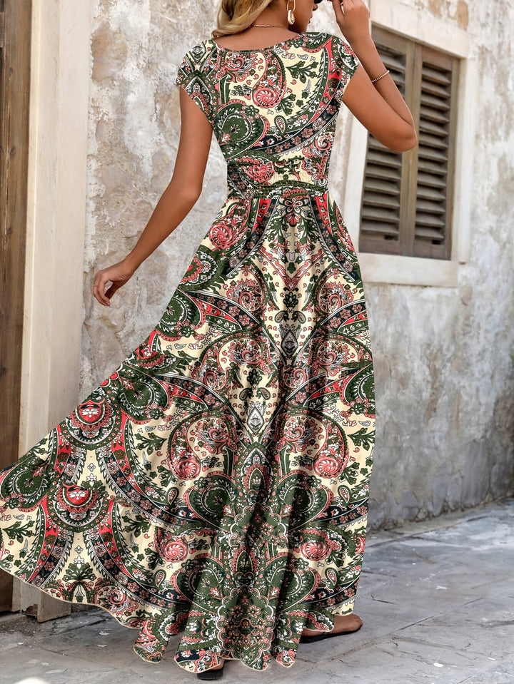 Roberta | Bohemian Paisley Maxi Dress