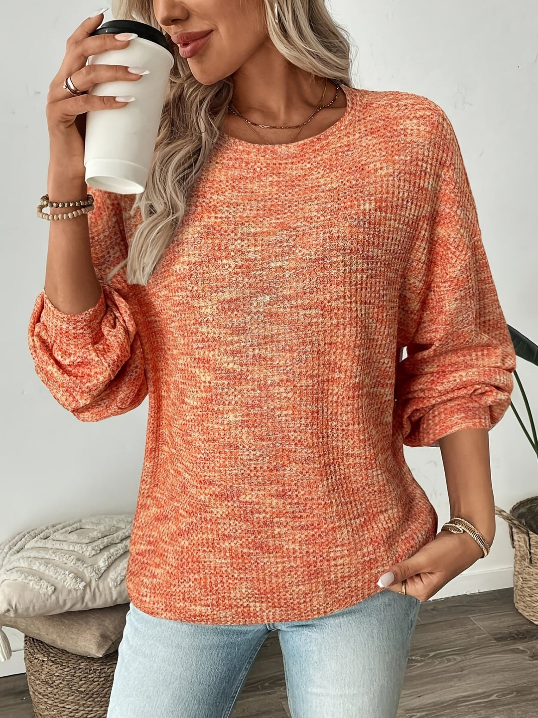 Katrina | Relaxed Waffle-Knit Jumper