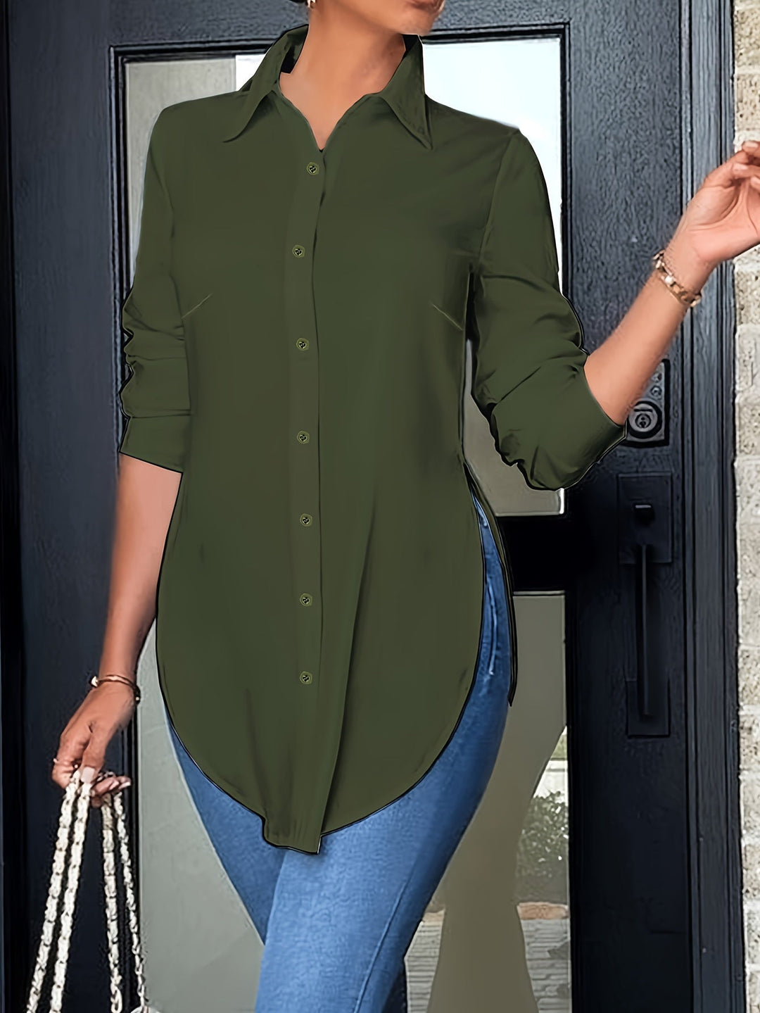 Quinn | Refined Button-Front Blouse