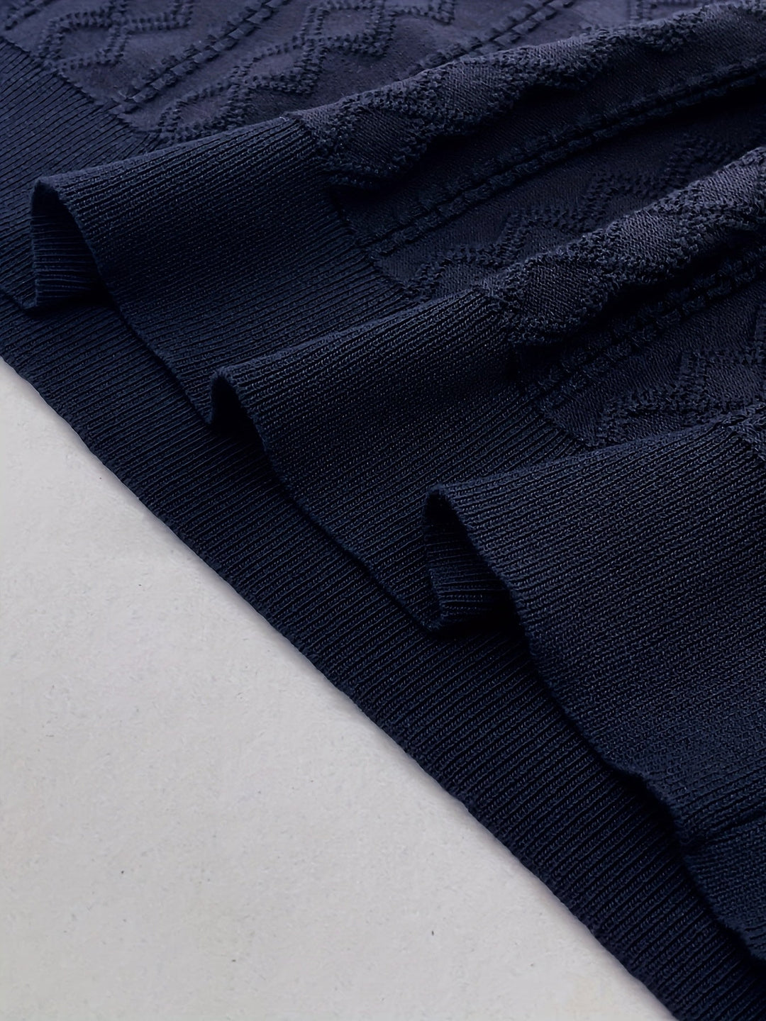 Barrett | Textured Contrast-Collar Polo Shirt