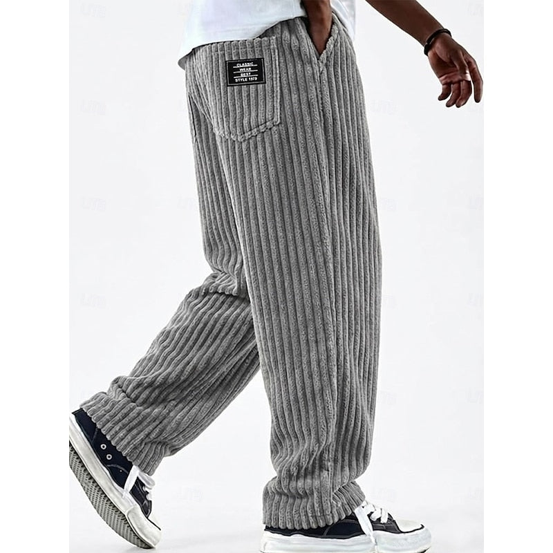 Bradford | Ribbed Straight-Leg Trousers