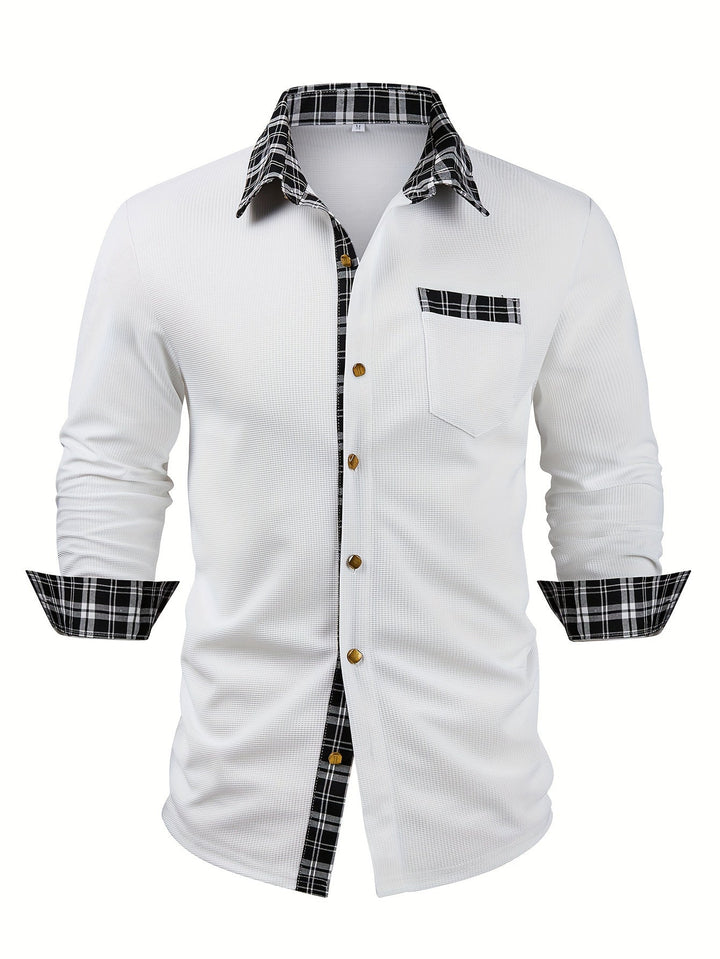 Bradley | Textured Contrast Shirt