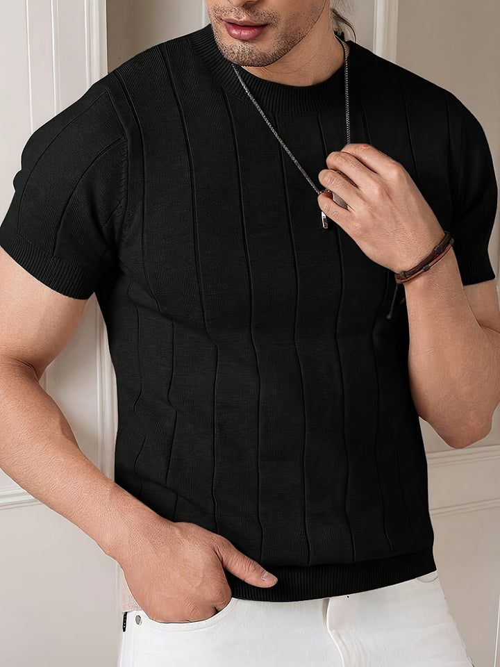 Curtis | Ribbed Short-Sleeve Top