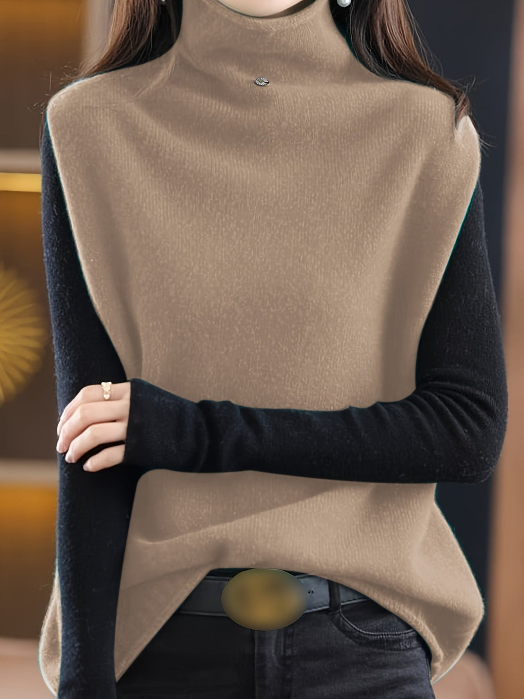 Giselle | Refined High-Neck Vest