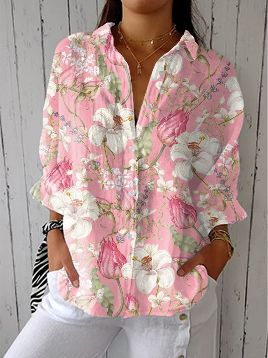 Nancy | Elegant Floral Bloom Blouse