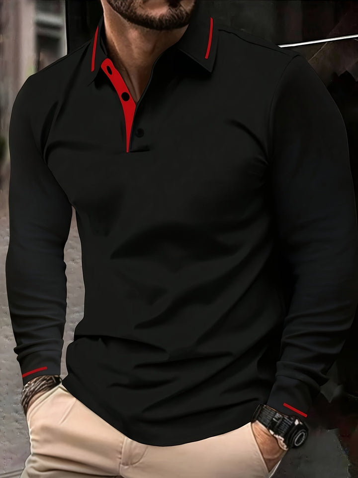 Dalton | Refined Long-Sleeve Polo Shirt