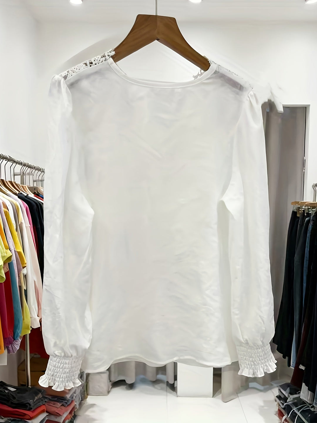 Delia | Embroidered V-Neck Blouse
