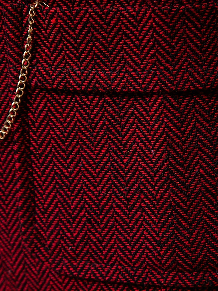 Edmund | Herringbone Single-Breasted Vest