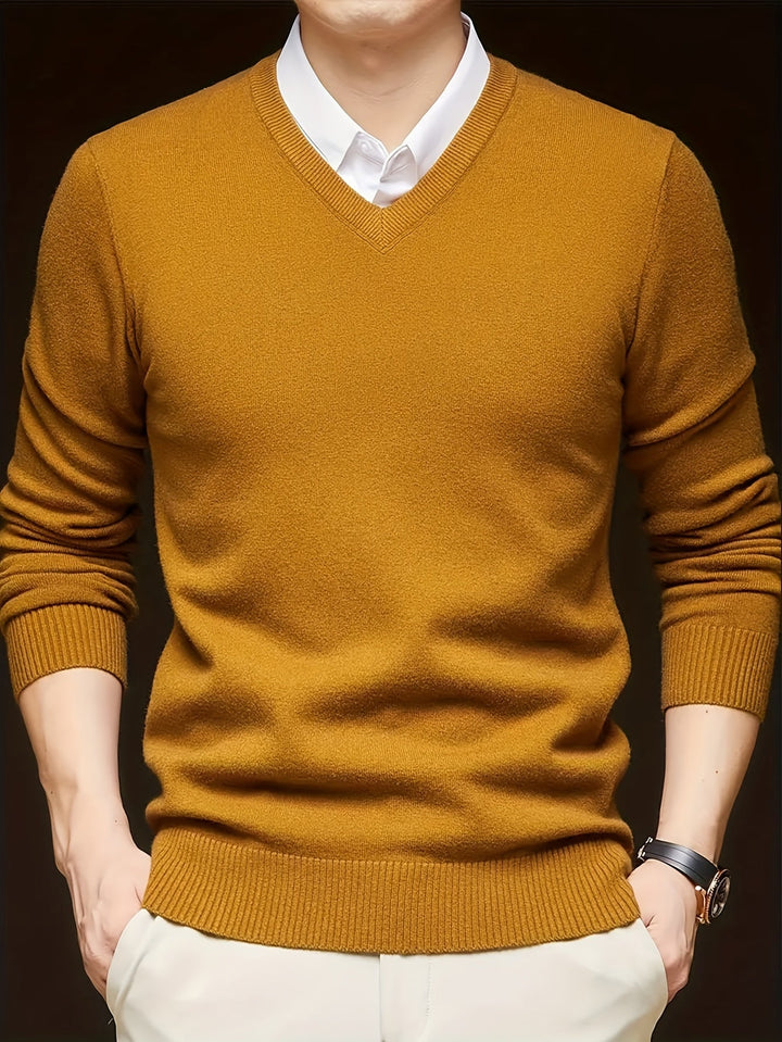 Hugh | Refined V-Neck Jumper