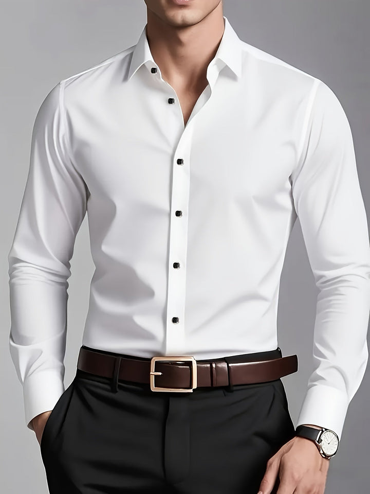 Graham | Tailored Long-Sleeve Button-Up Shirt