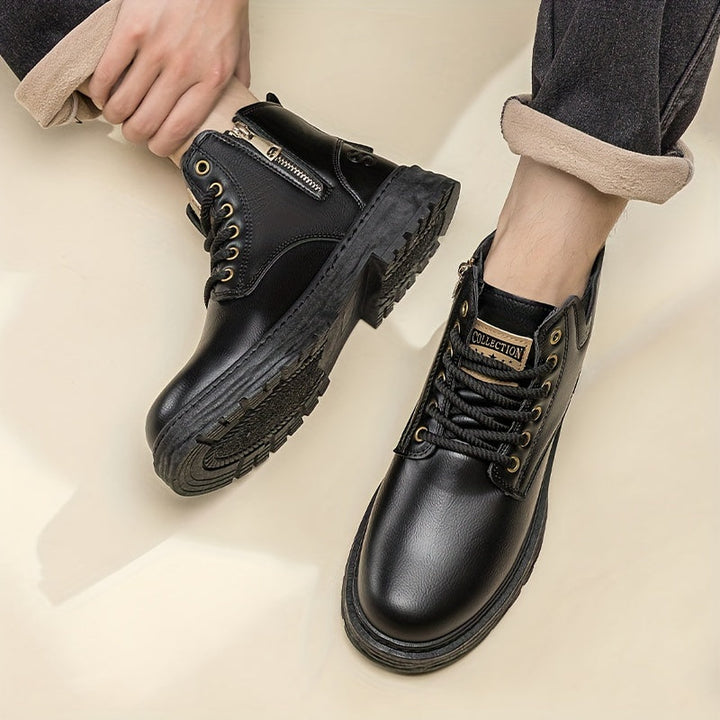 Duncan | Rugged High-Top Lace-Up Boots