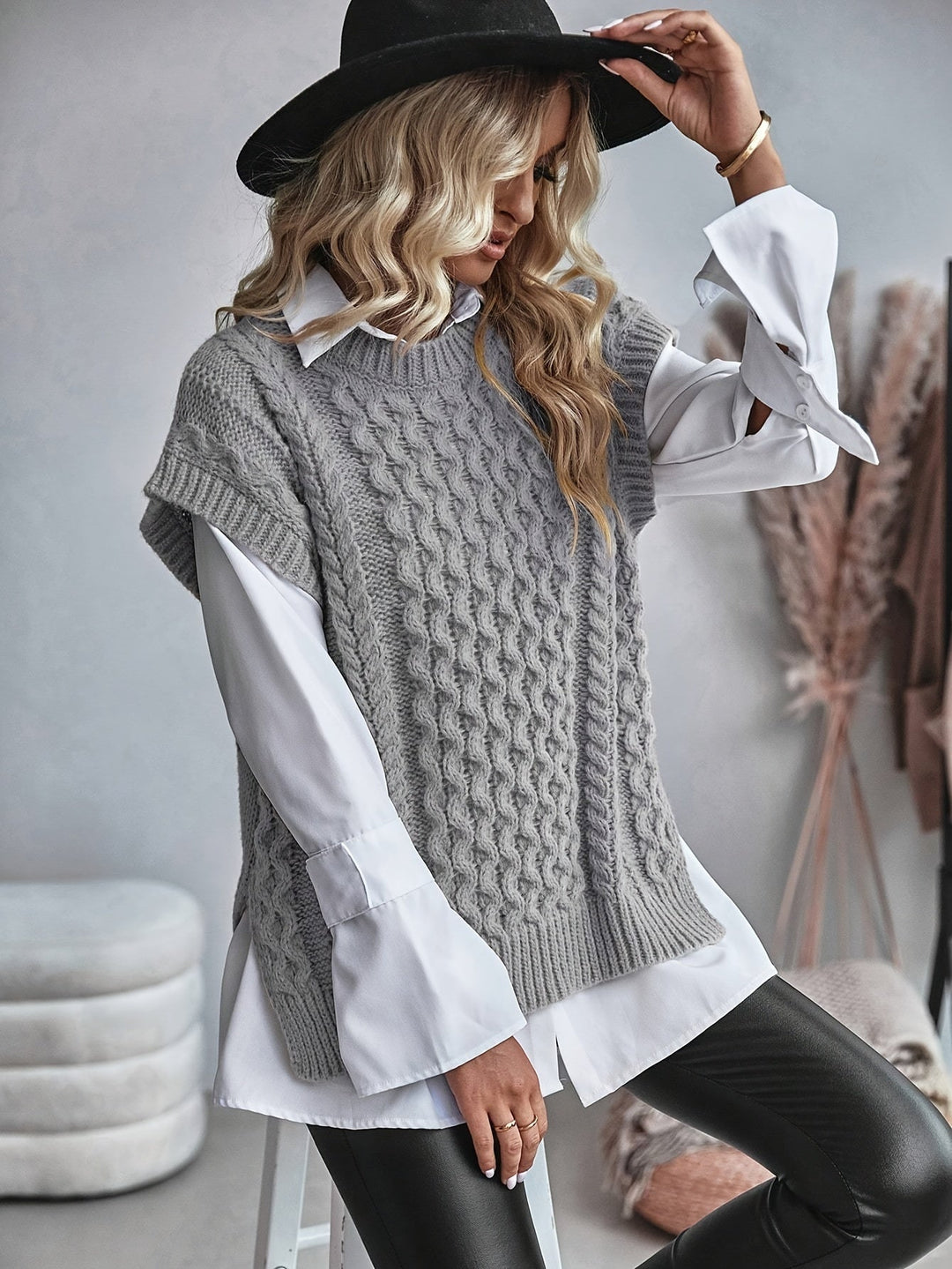 Bridget | Cozy Cable-Knit Jumper Vest