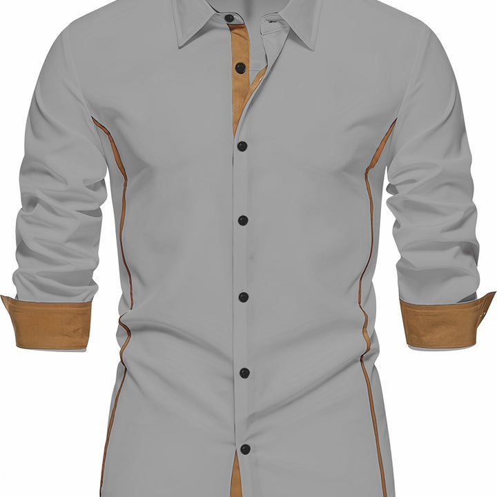 Graham | Contrast-Trim Slim Shirt
