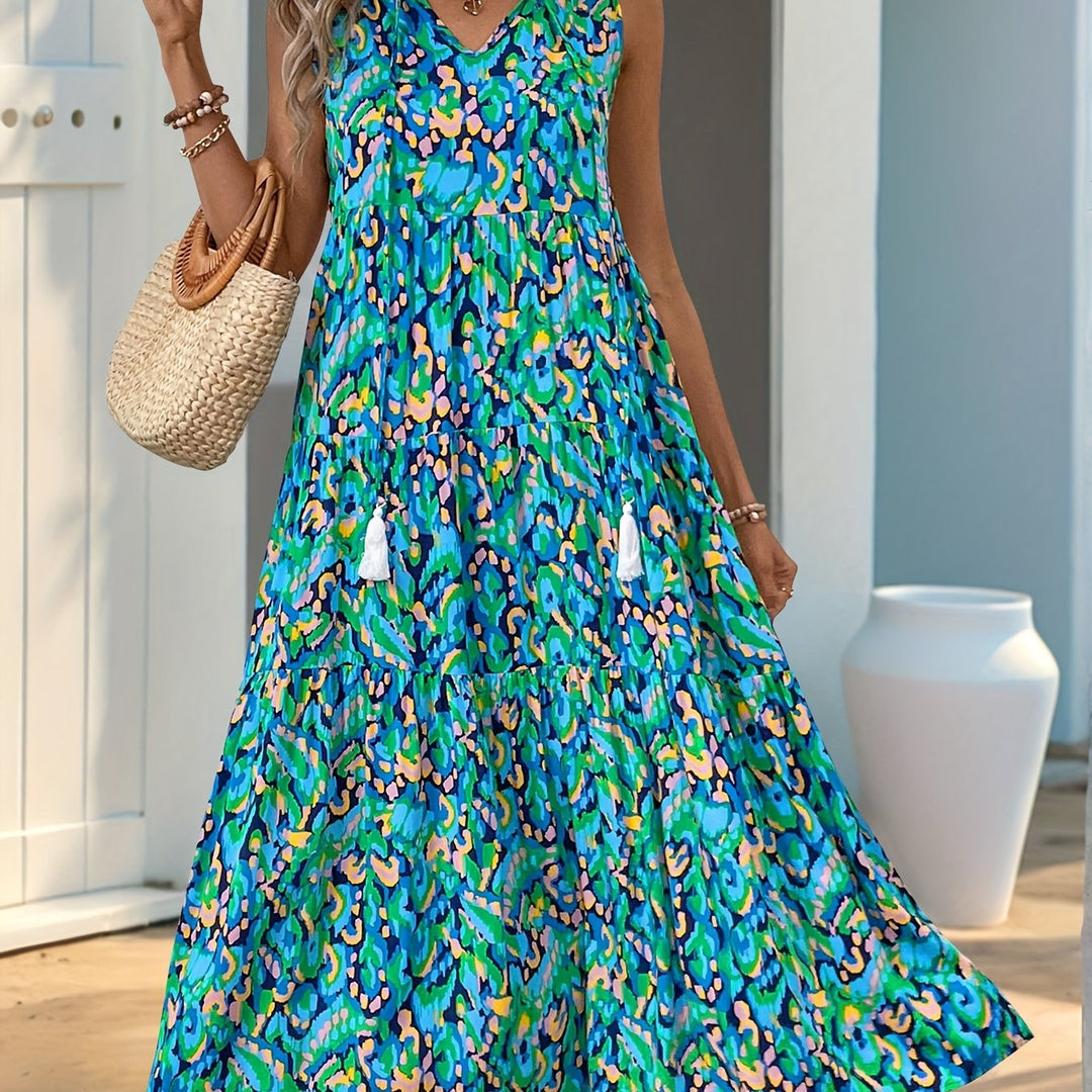 Delia | Flowing Bohemian Maxi Dress