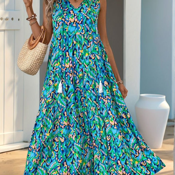 Delia | Flowing Bohemian Maxi Dress
