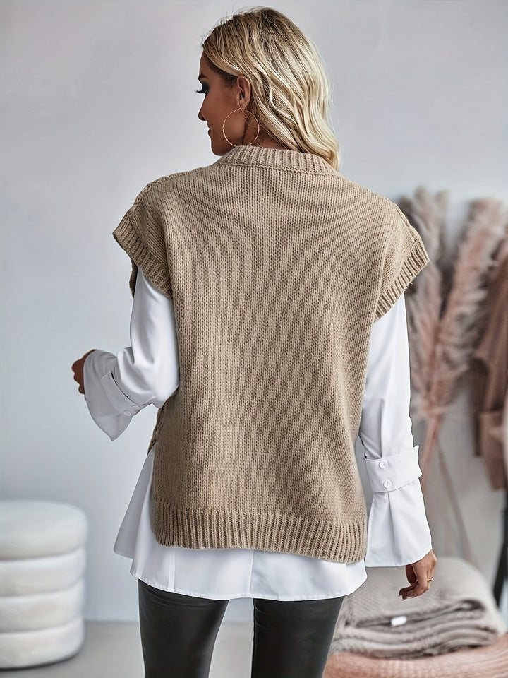 Bridget | Cozy Cable-Knit Jumper Vest