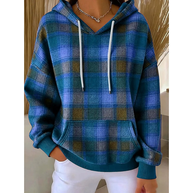 Sadie | Cozy Checked Hoodie