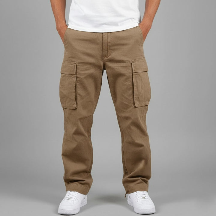 Spencer | Relaxed Fit Cargo Trousers with Side Pockets