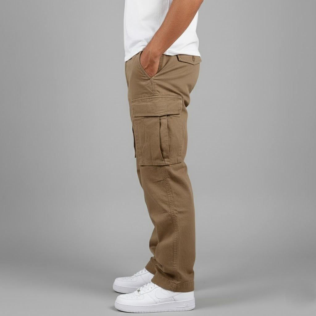 Spencer | Relaxed Fit Cargo Trousers with Side Pockets
