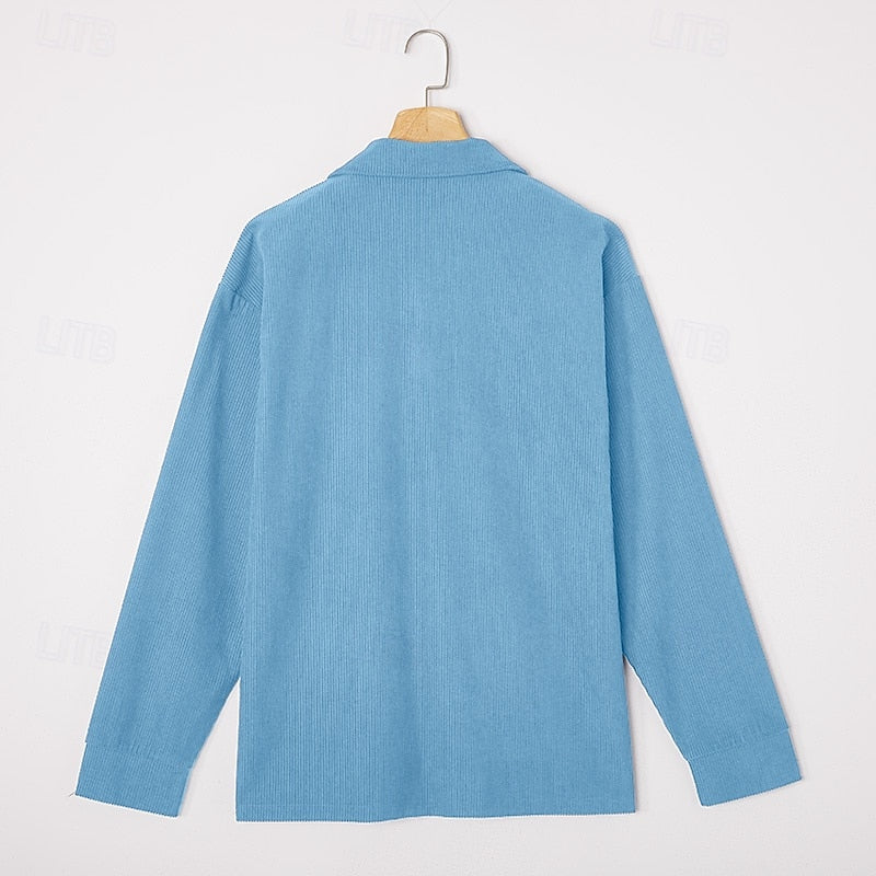 Wallace | Textured Long-Sleeve Polo Shirt