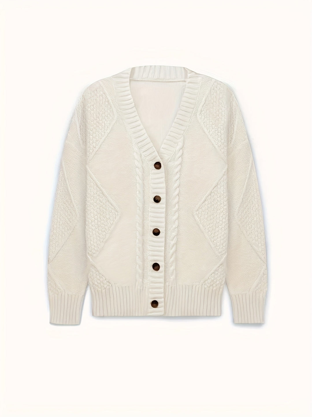 Lucinda | Cozy Cable-Knit Button Cardigan