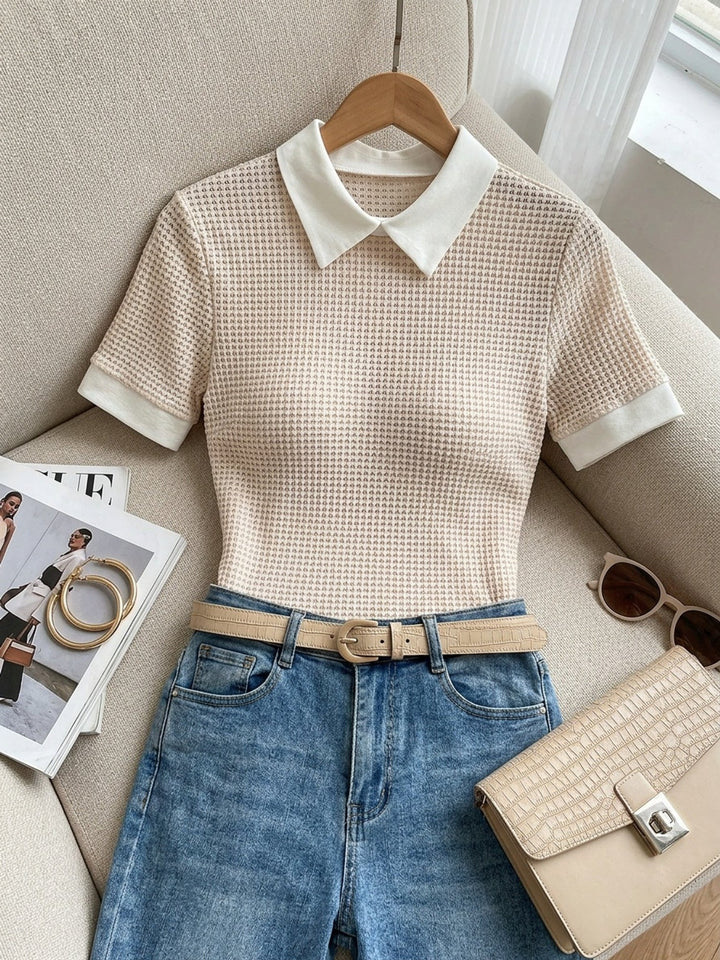 Daphne | Collared Slim-Fit Top