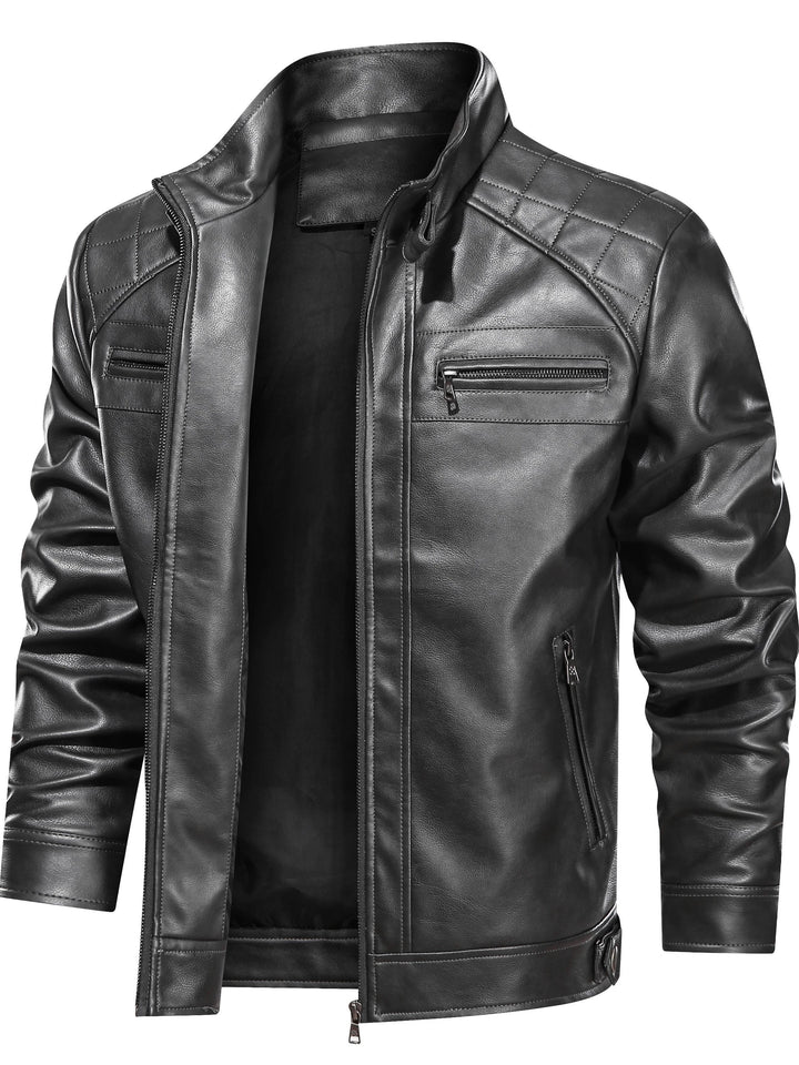 Ronan | Stand-Collar Biker Jacket