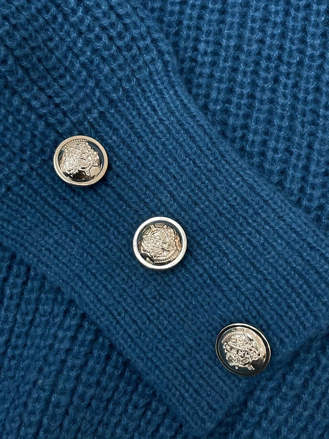 Deirdre | Button-Trim V-Neck Pullover