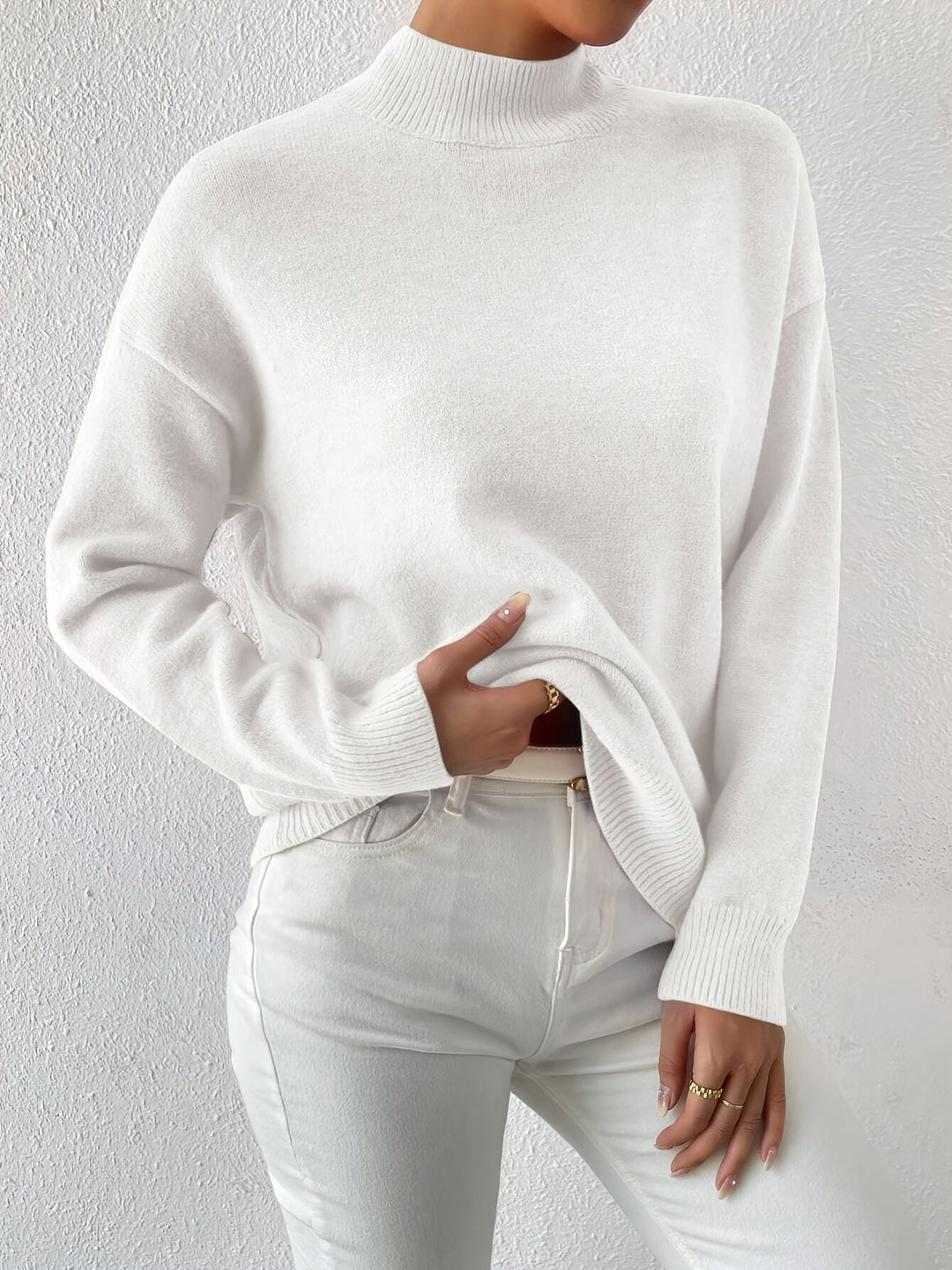 Lorelei | Refined Mock Neck Jumper