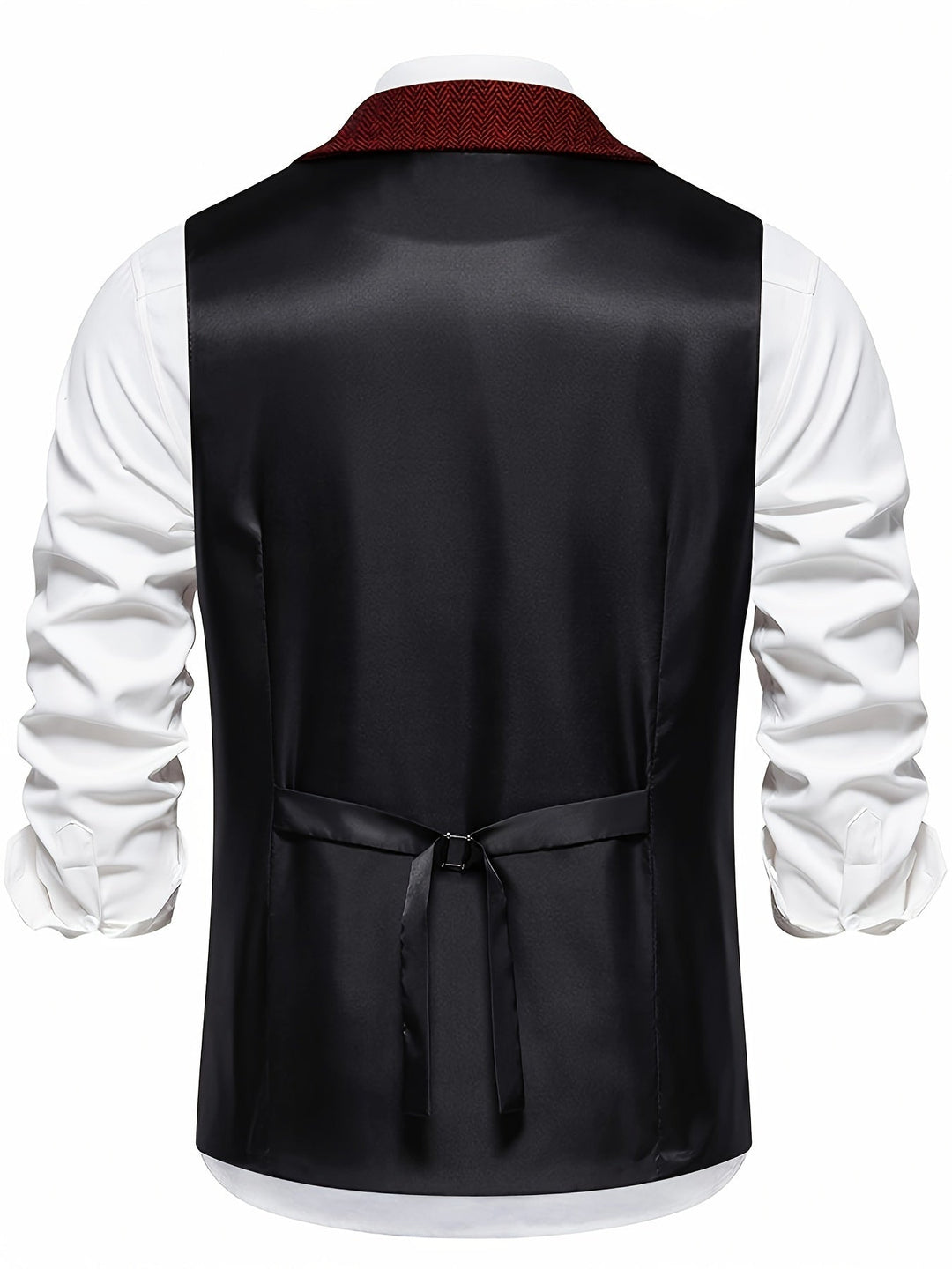 Edmund | Herringbone Single-Breasted Vest