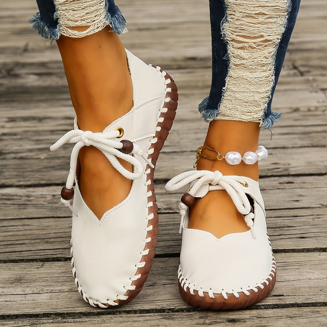 Annette | Handcrafted Lace-Up Flats