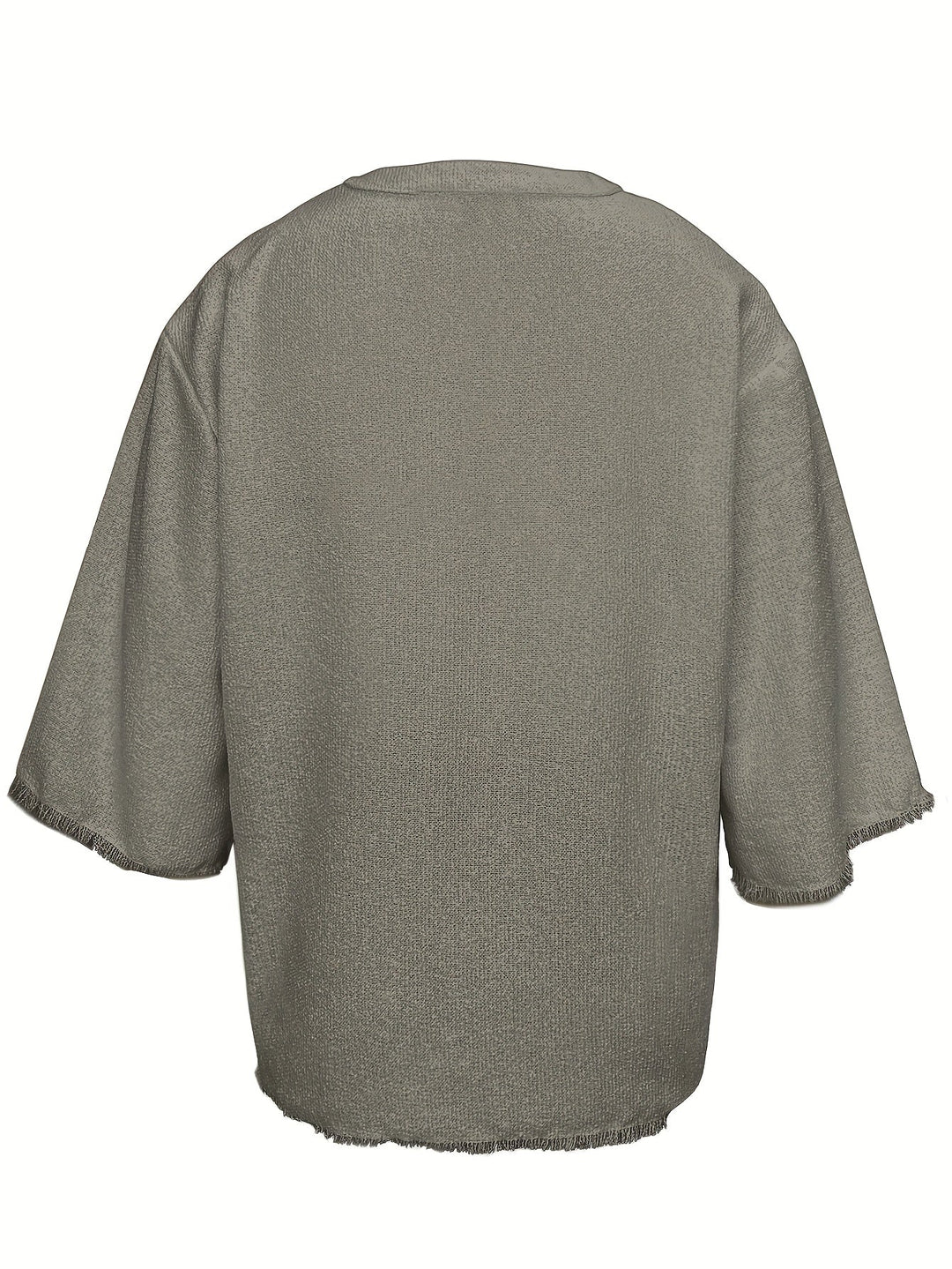 Dorian | Relaxed Lace-Up V-Neck Shirt