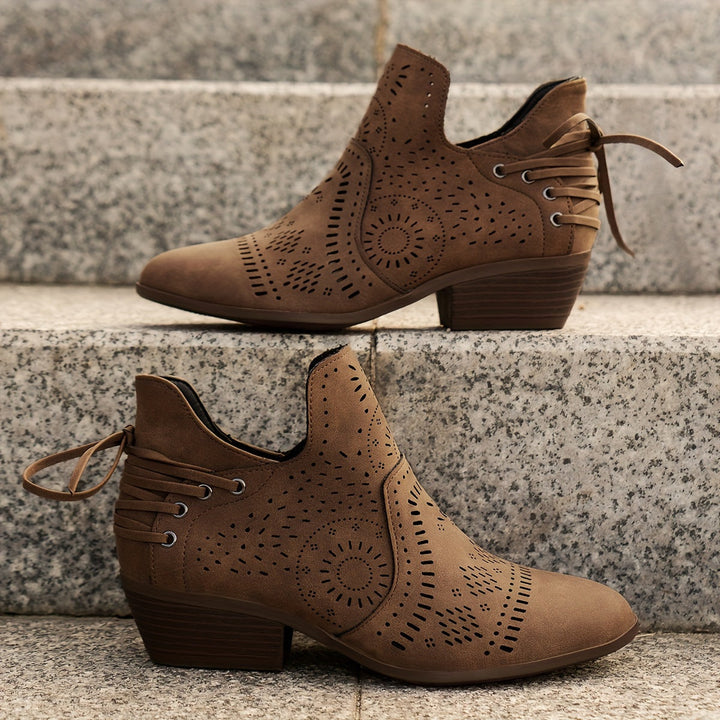 Delia | Cutout Detail Ankle Boots