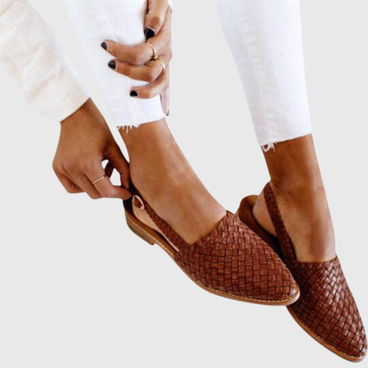 Maeve | Woven Pointed-Toe Flats
