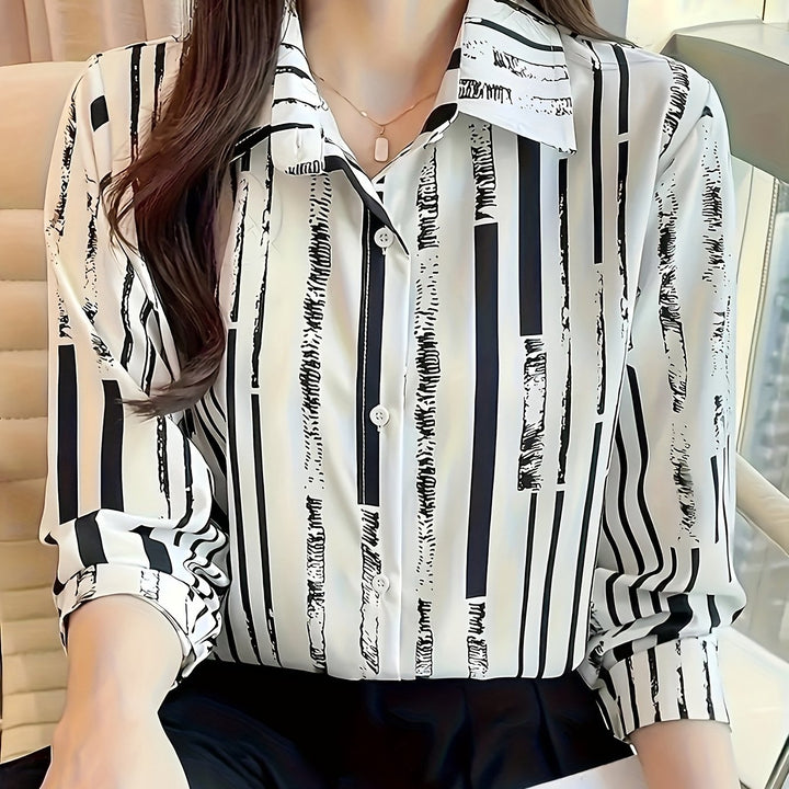 Marcella | Refined Striped Button-Up Shirt