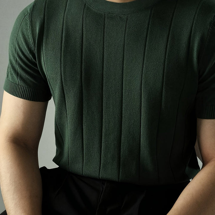 Curtis | Ribbed Short-Sleeve Top