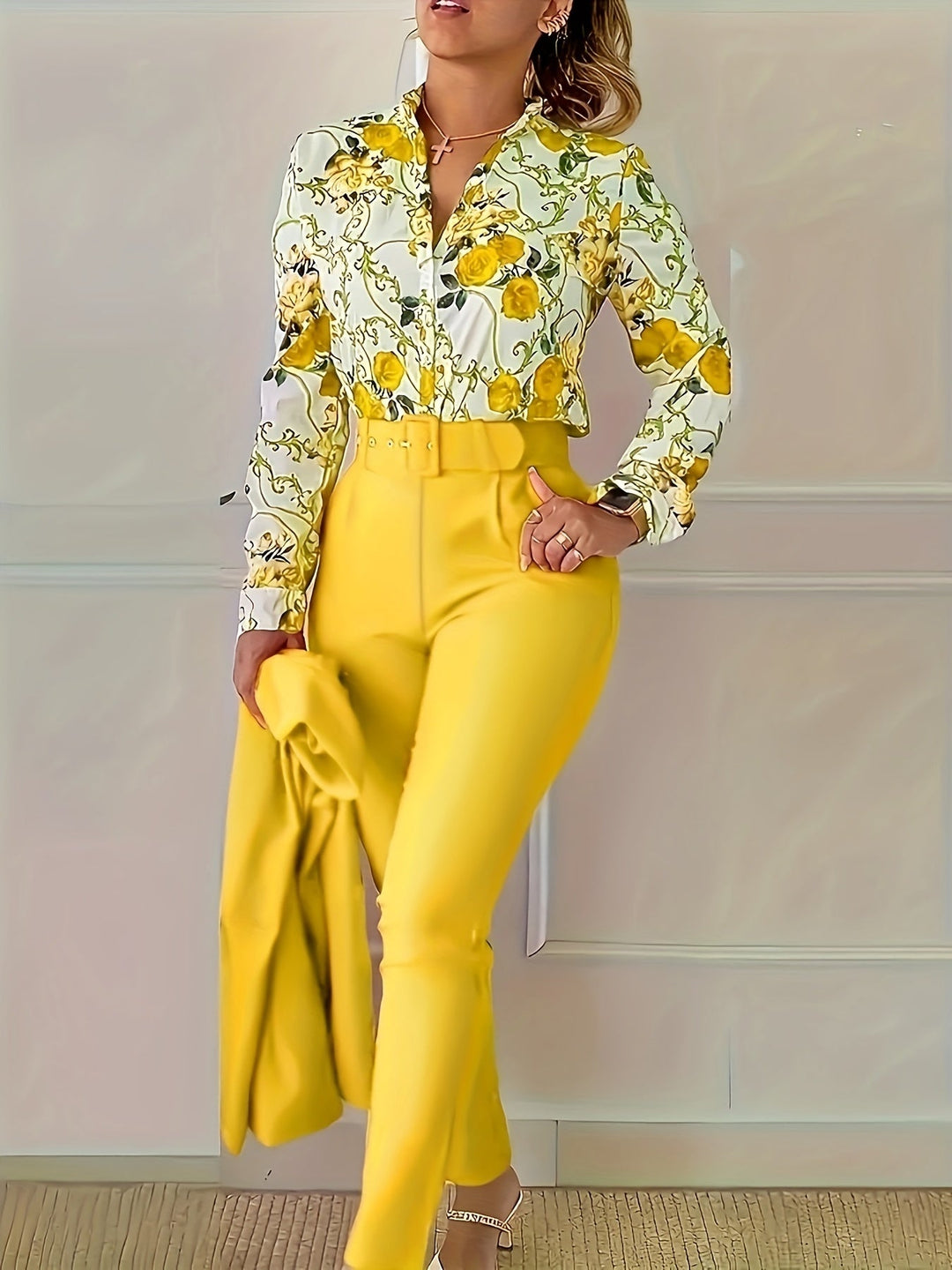 Susanna | Elegant Floral Two-Piece Set