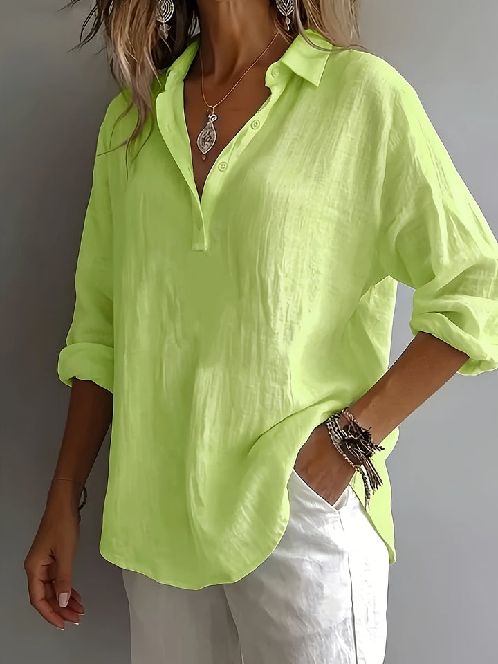 Freya | Relaxed Collared Blouse