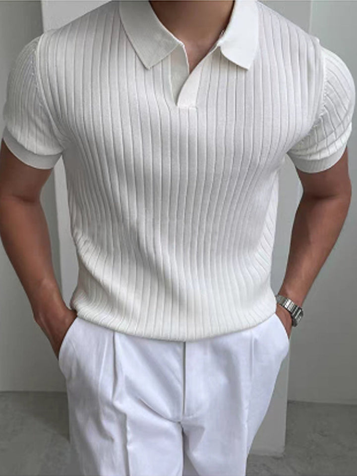Cameron | Refined Textured Polo Shirt