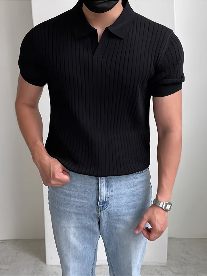Cameron | Refined Textured Polo Shirt