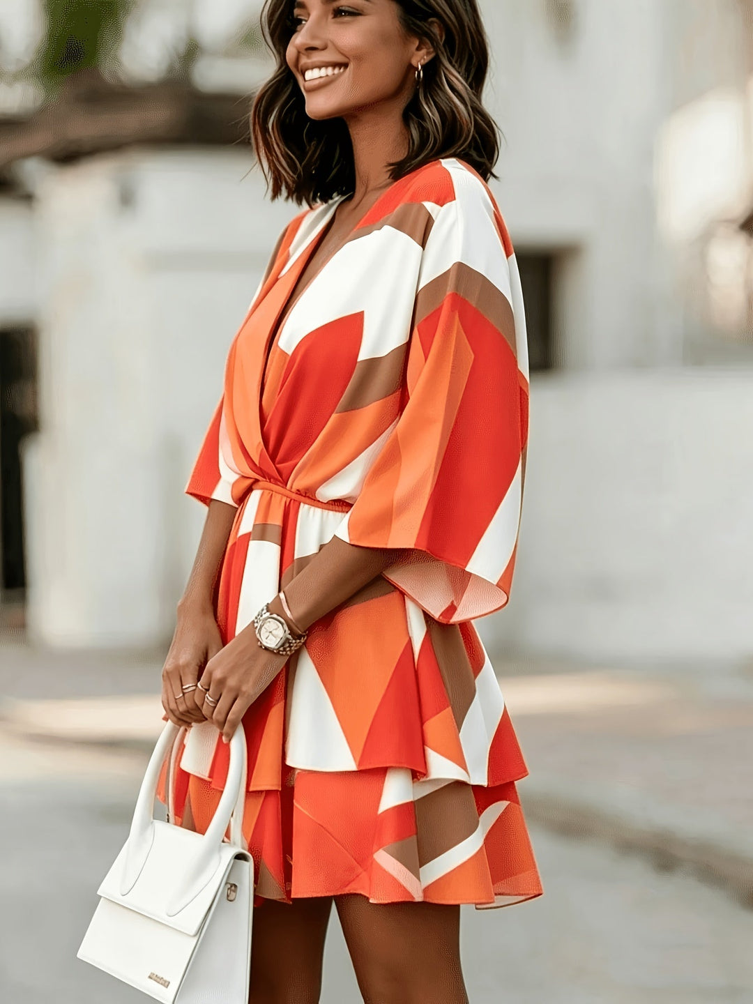 Rosanna | Flowing Batwing Wrap Dress