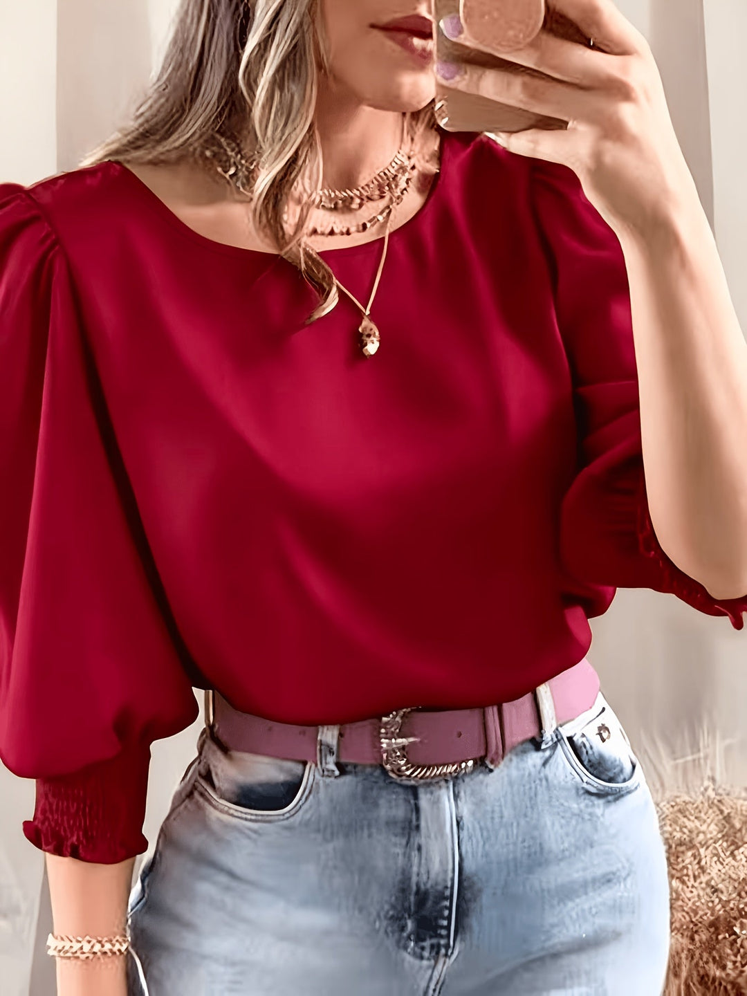 Ellen | Puff-Sleeve Blouse