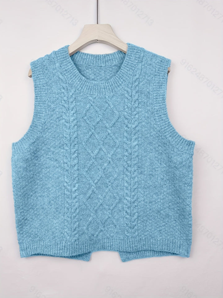 Brooke | Cable-Knit Jumper Vest